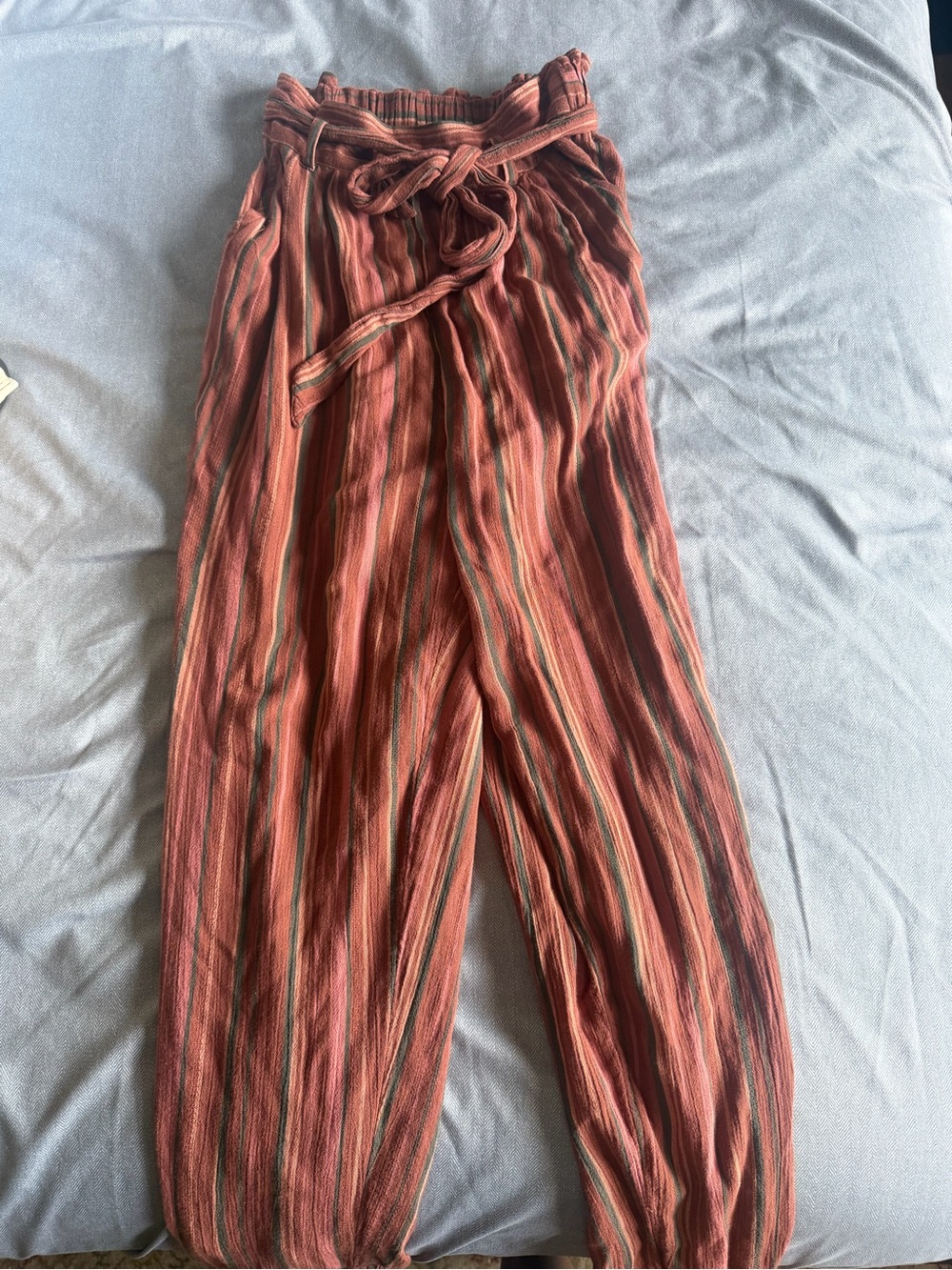 striped American eagle pants